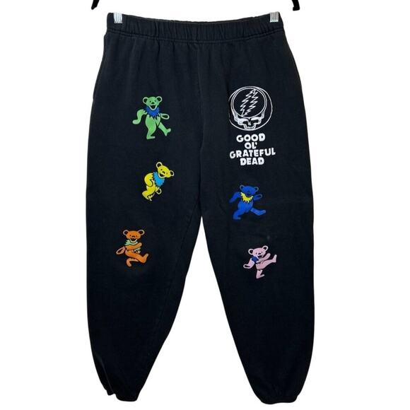 Grateful Dead Jogger Sweatpants Black, Size Small - Picture 1 of 6